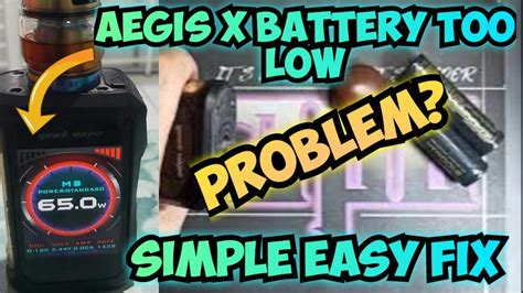 Compatible with dual 18650 <strong>batteries</strong>. . How to fix aegis x battery low protection